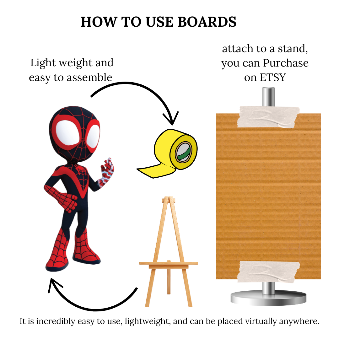 Spider Boy, digital DIY Party, At Home Birthday Display