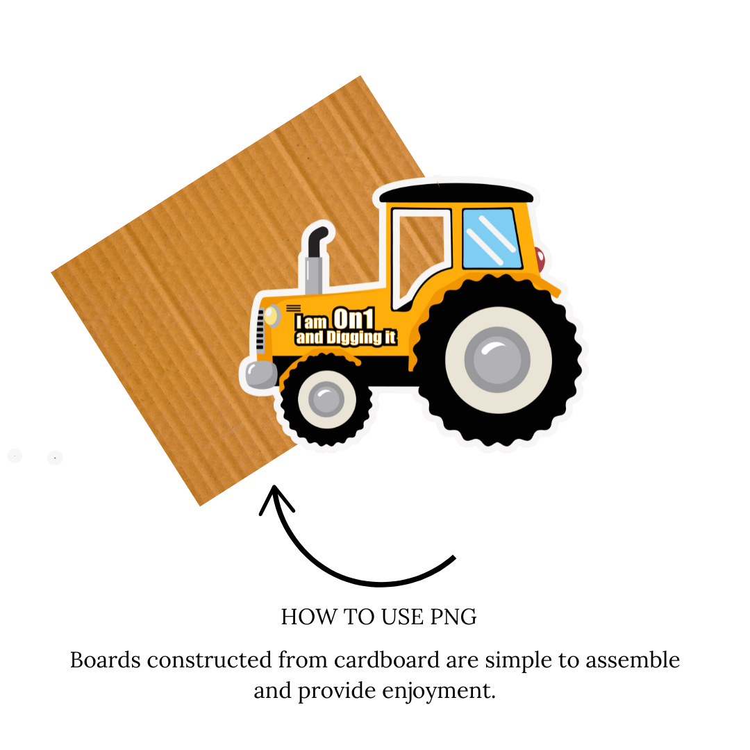 Construction cutout - Construction Theme Birthday - Tractor birthday - Construction Party -Dump Truck Birthday - 1st bday download