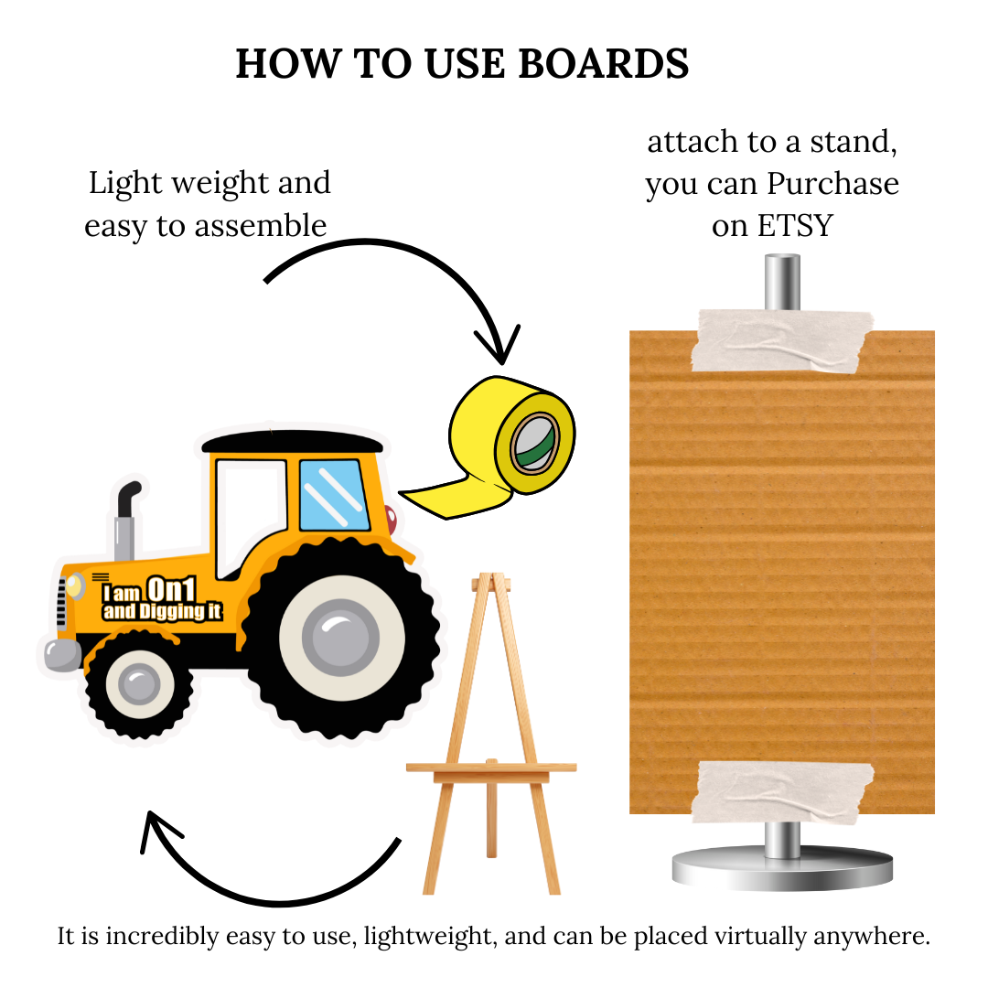 Construction cutout - Construction Theme Birthday - Tractor birthday - Construction Party -Dump Truck Birthday - 1st bday download