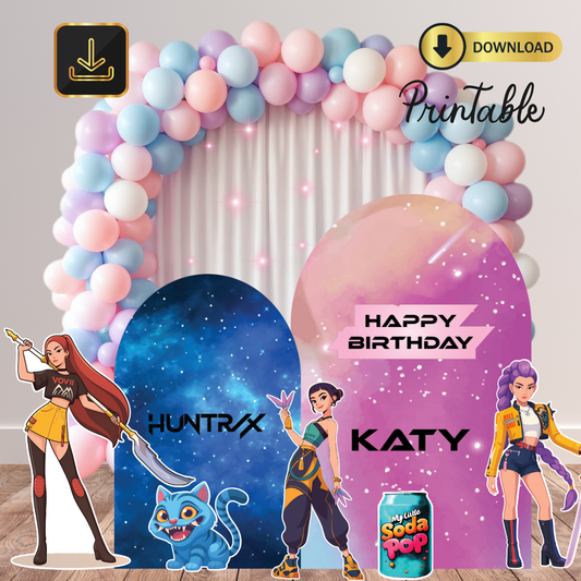 k pop demon hunters digital cutouts