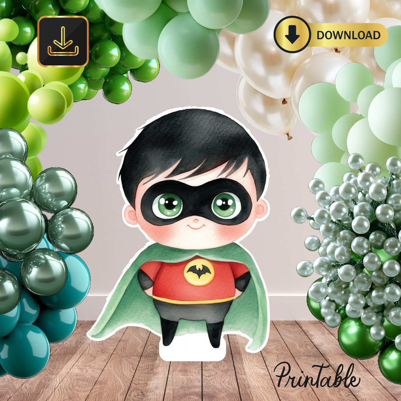 Superhero Captain Decor Cutout (Digital File), Cartoons cut outs, and party signs. Life Size Cutouts, Iron man, Spider, cap, advenger