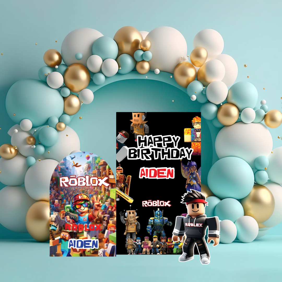 Roblox Birthday Party Decor – digital download for Roblox display, Roblox cutout