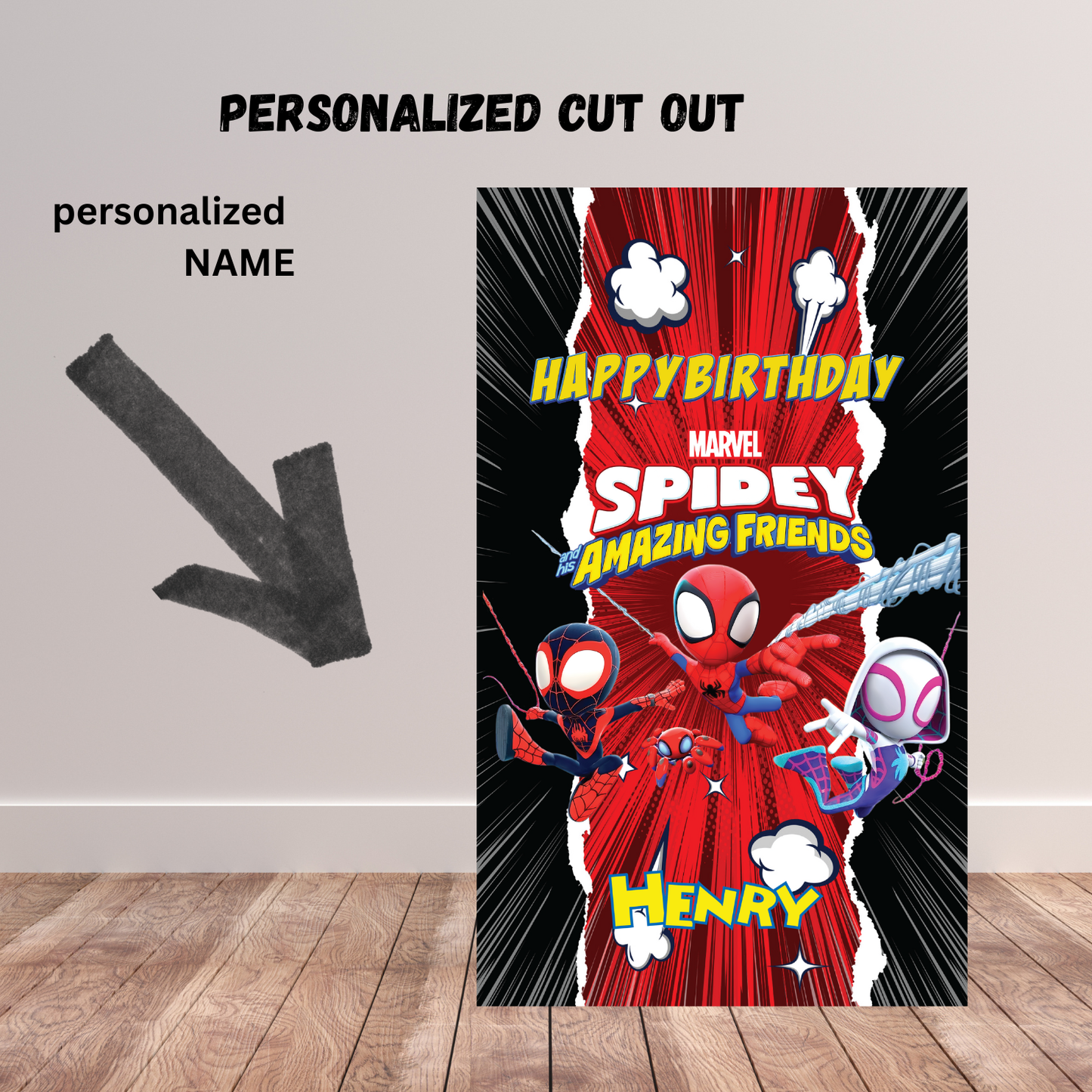 Spider Boy + Friends Birthday Bundle,digital DIY Party Pack, At Home Birthday Display