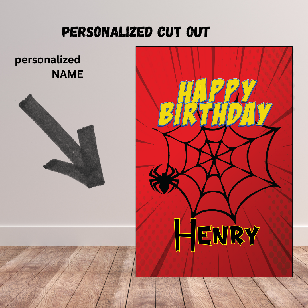 Spider Boy + Friends Birthday Bundle,digital DIY Party Pack, At Home Birthday Display