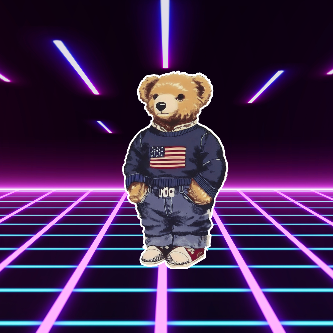 Polo Bear boy Cutout Prop, Ralph Lauren inspired party cut out