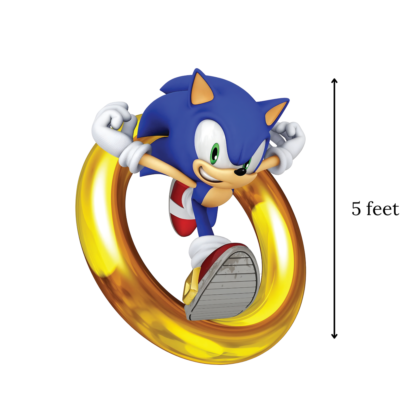 Sonic Character Cardboard Cutouts - Sonic Party Decorations , sonic ring cutout