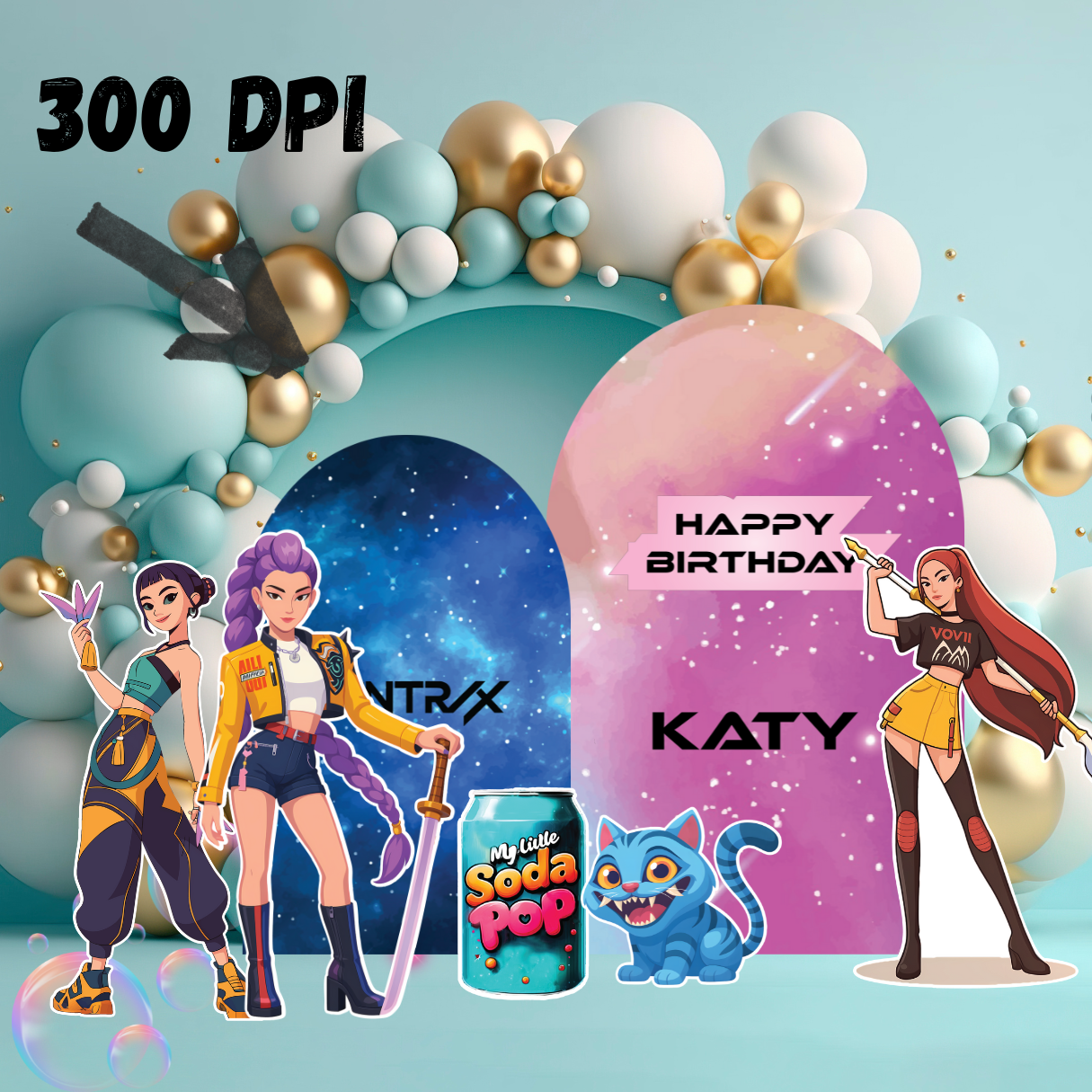 k pop demon hunters digital cutouts