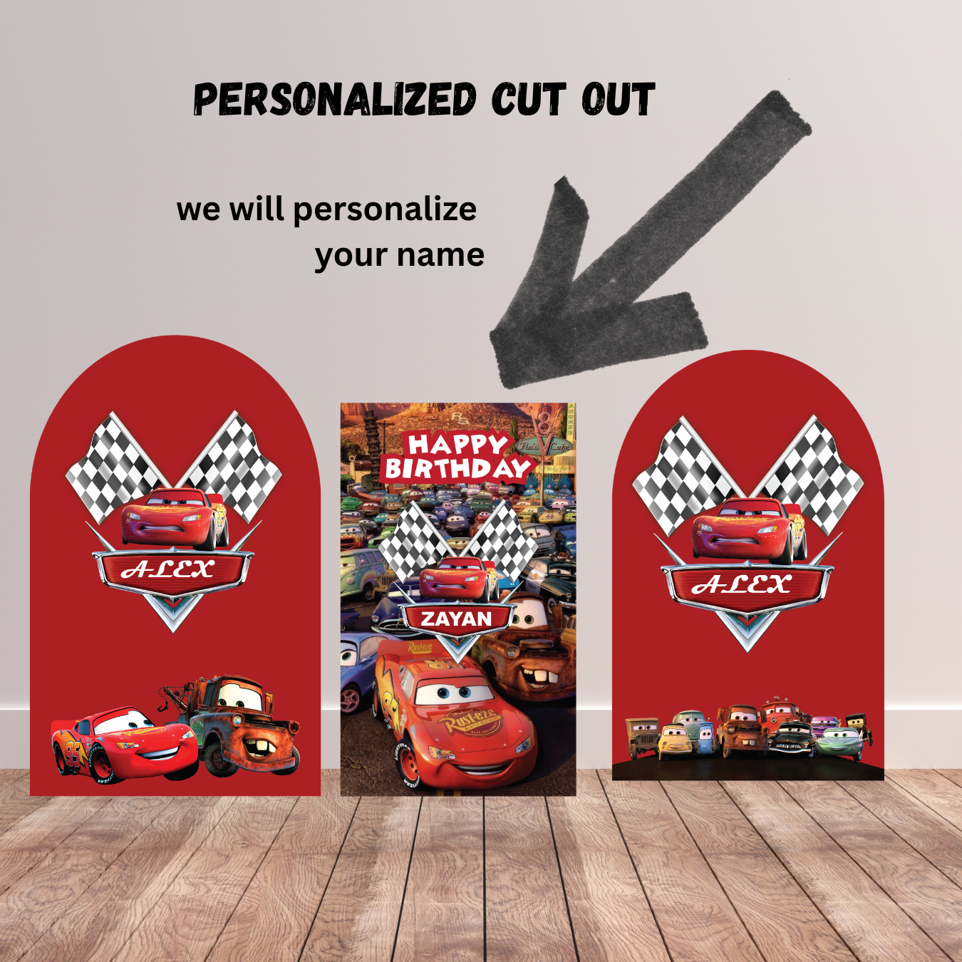 Cars themed Birthday Party Cutouts: Racing Theme Decor (Digital Download)