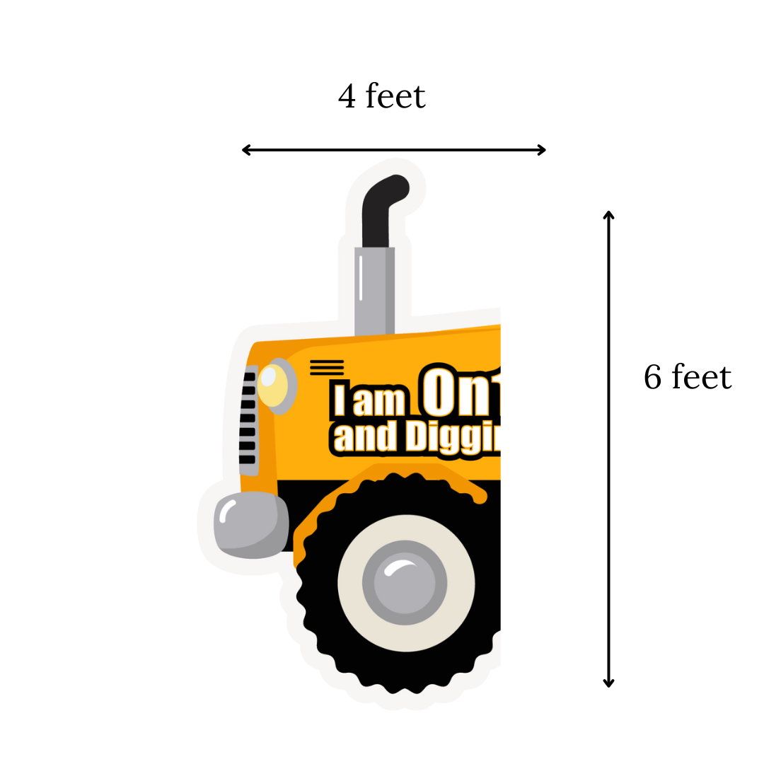Construction cutout - Construction Theme Birthday - Tractor birthday - Construction Party -Dump Truck Birthday - 1st bday download