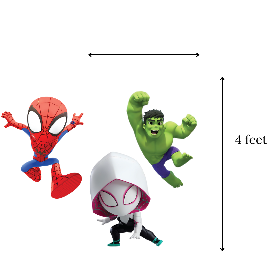 Spider Boy + Friends Birthday Bundle,digital DIY Party Pack, At Home Birthday Display