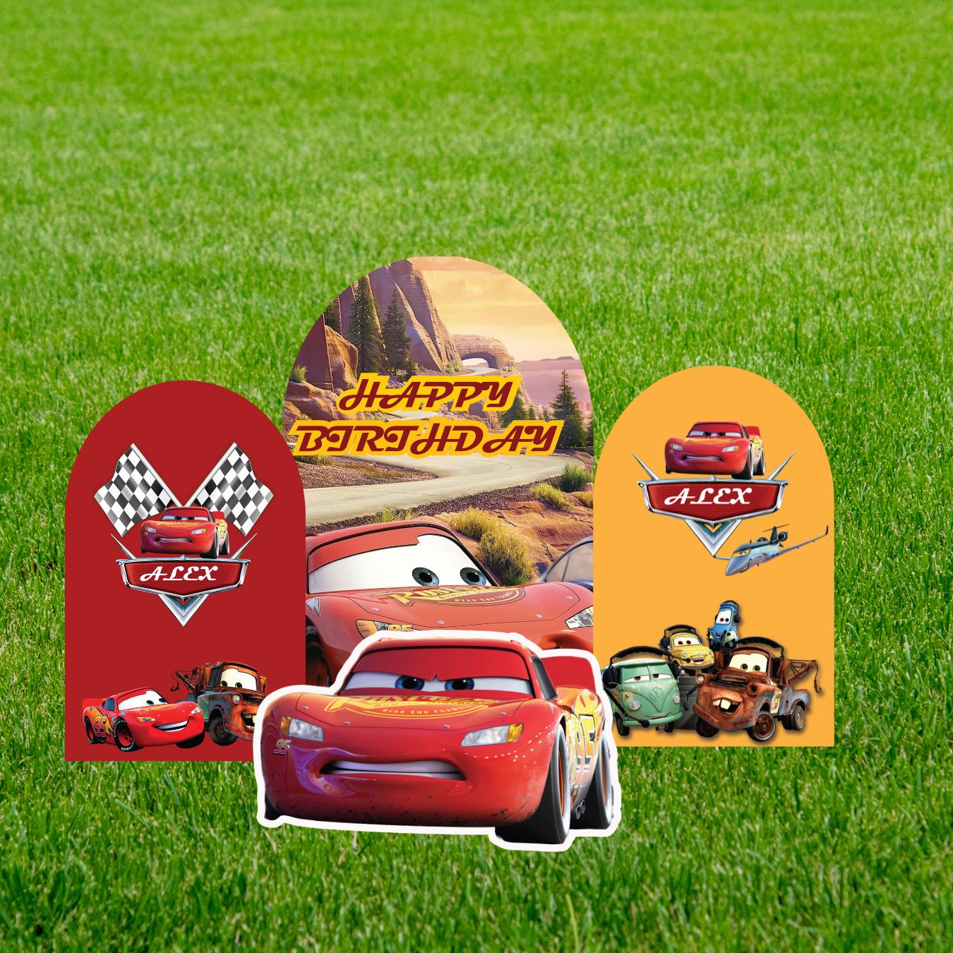 Cars themed Birthday Party Cutouts: Racing Theme Decor (Digital Download)