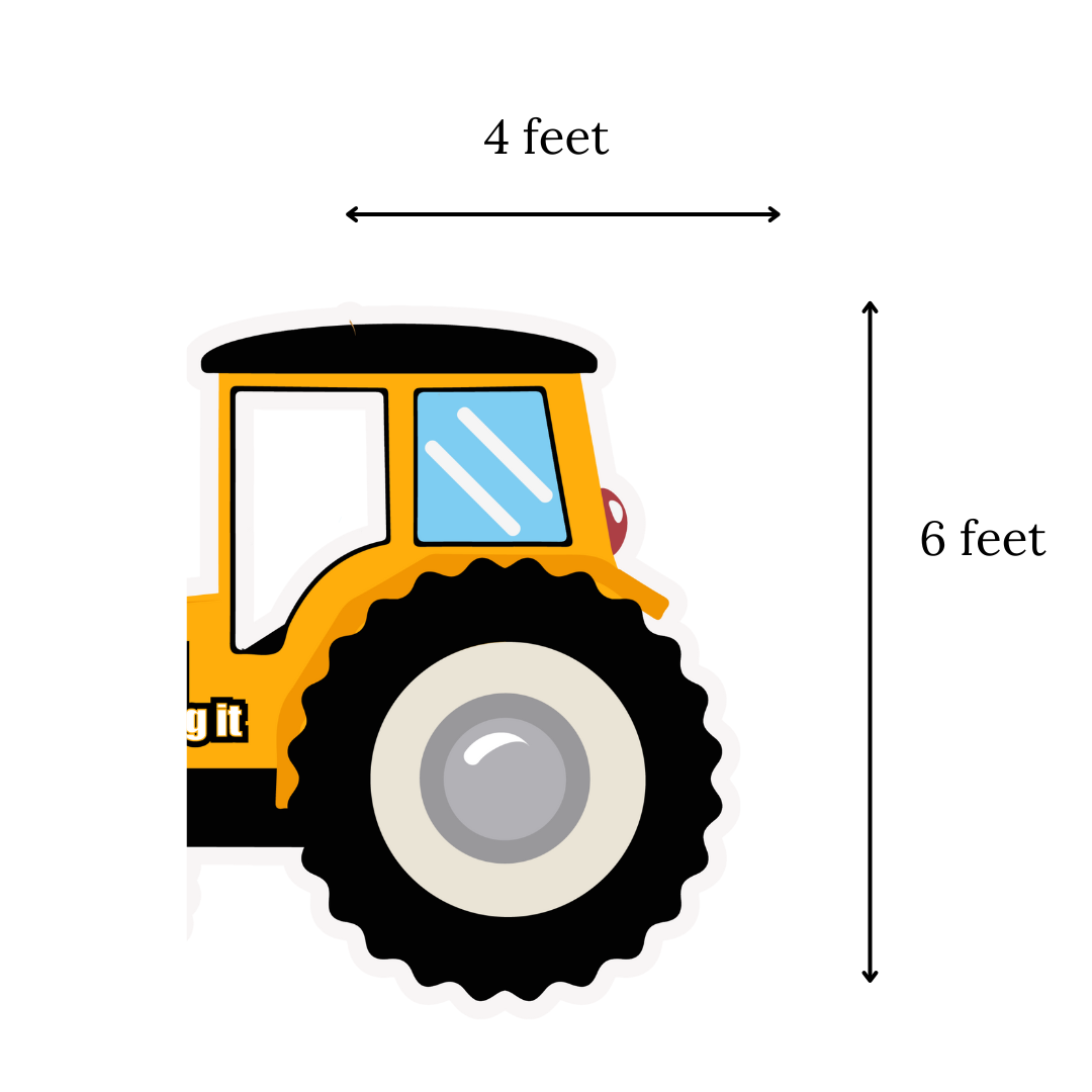 Construction cutout - Construction Theme Birthday - Tractor birthday - Construction Party -Dump Truck Birthday - 1st bday download