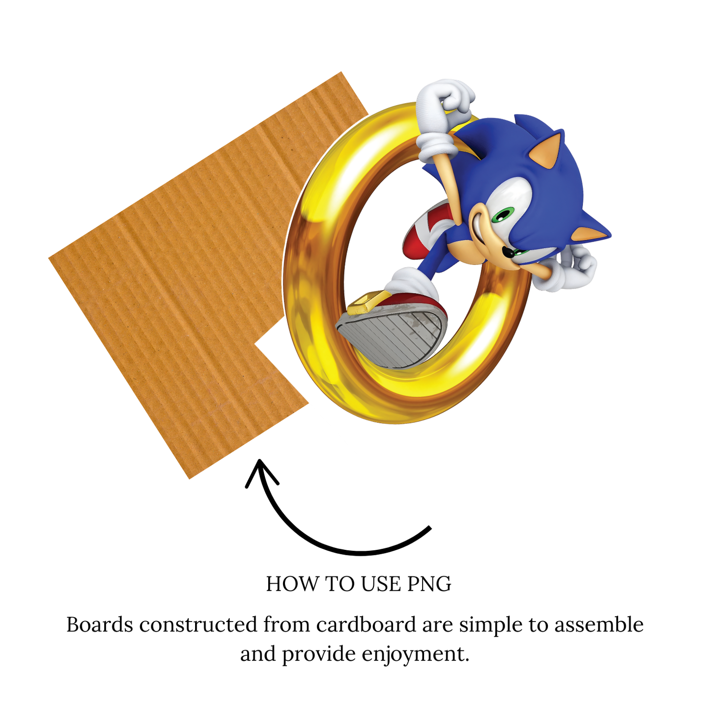 Sonic Character Cardboard Cutouts - Sonic Party Decorations , sonic ring cutout