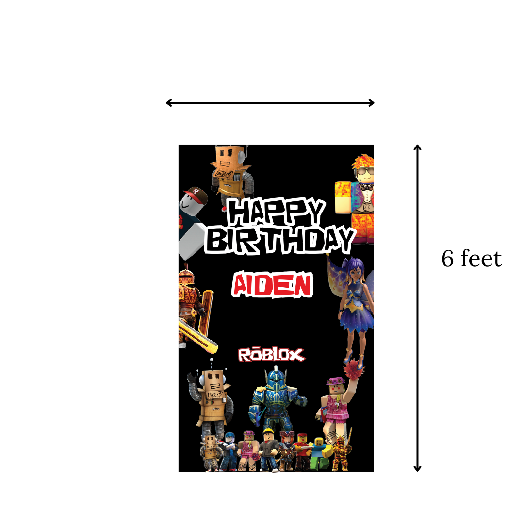 Roblox Birthday Party Decor – digital download for Roblox display, Roblox cutout