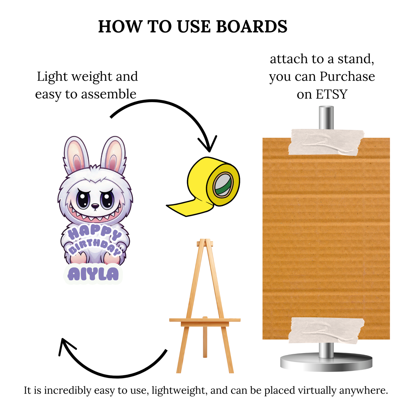 Labubu Birthday Party Cutout: Playful Character Prop - 4ft Tall